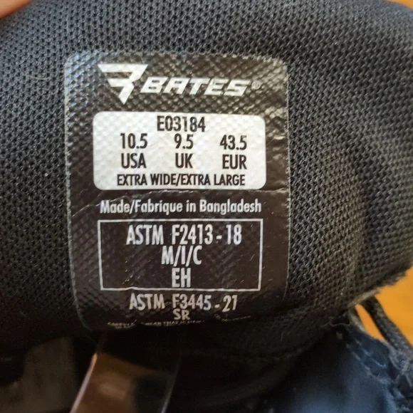 Bates Tactical Sport 2 Tall Side-Zip-Composite Toe Boots Size 10.5 Extra Wide